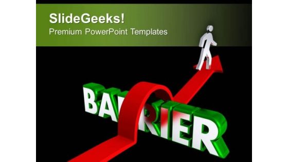 Jump The Bars To Find Success PowerPoint Templates Ppt Backgrounds For Slides 0413