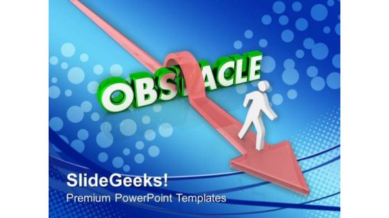 Jump The Obscale To Get Success PowerPoint Templates Ppt Backgrounds For Slides 0413