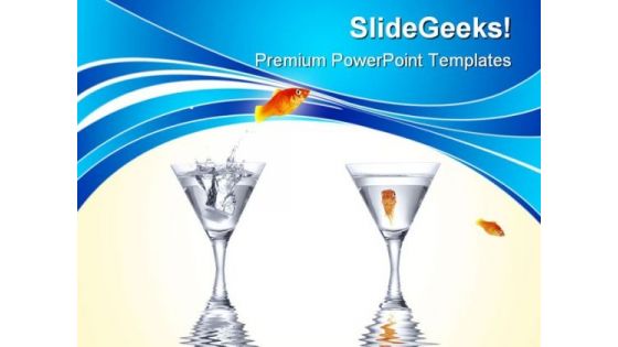 Jumping Goldfish Animals PowerPoint Themes And PowerPoint Slides 0611 Jumping Goldfish Animals PowerPoint Themes And PowerPoint Slides 0611