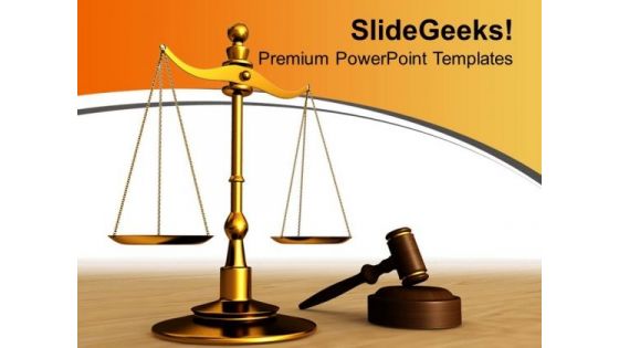 Justice Found In Law Court Business PowerPoint Templates Ppt Backgrounds For Slides 0313