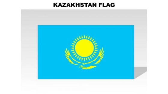 Kazakhstan Of Country PowerPoint Flags