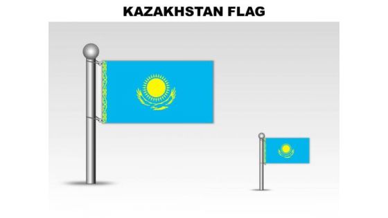 Kazakhstan Of Country PowerPoint Flags