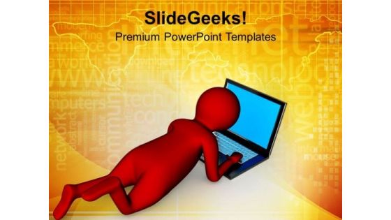 Keep Laptop Ready For Business PowerPoint Templates Ppt Backgrounds For Slides 0713