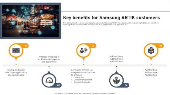 Key Benefits For Samsung Artik Customers Aws IOT Platform Ppt Example Key Benefits For Samsung Artik Customers Aws IOT Platform Ppt Example