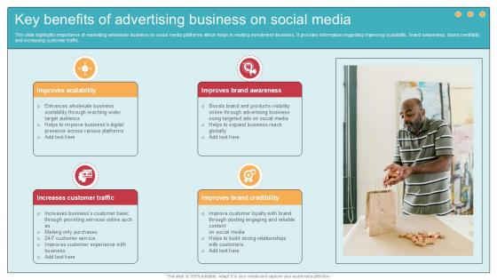 Key Benefits Of Advertising Business Comprehensive Guide To Wholesale Ppt Sample Key Benefits Of Advertising Business Comprehensive Guide To Wholesale Ppt Sample