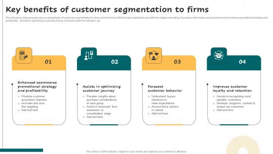 Key Benefits Of Customer Segmentation Successful Guide For Market Segmentation Introduction Pdf