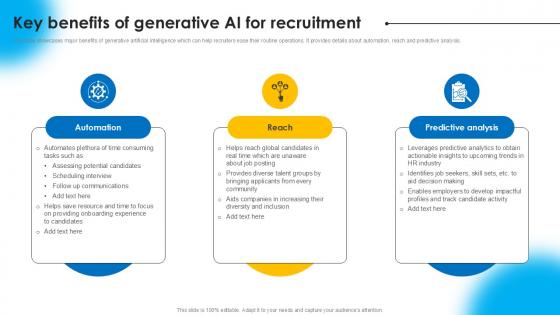 Key Benefits Of Generative Ai For Recruitment AI Powered Recruitment Enhancing Ppt Template AI SS V Key Benefits Of Generative Ai For Recruitment AI Powered Recruitment Enhancing Ppt Template AI SS V