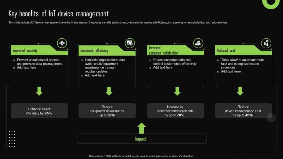 Key Benefits Of Iot Device Management Iot Device Management Designs Pdf