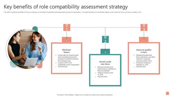 Key Benefits Of Role Compatibility Assessment Strategy Topics Pdf