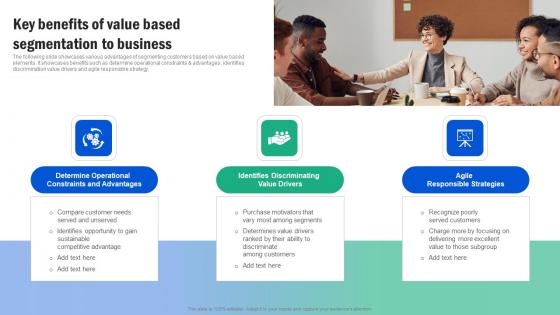 Key Benefits Of Value Based Segmentation Guide For Segmenting And Formulating Diagrams Pdf