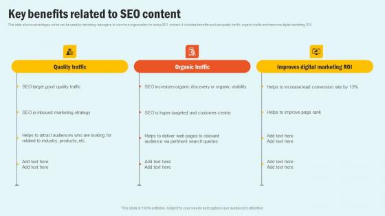 Key Benefits Related Enhancing Website Performance With Search Engine Content Template Pdf