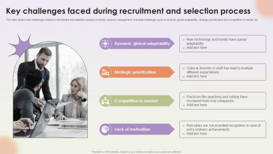 Key Challenges Faced During Recruitment Workforce Procurement And Aptitude Evaluation Ppt Sample Key Challenges Faced During Recruitment Workforce Procurement And Aptitude Evaluation Ppt Sample