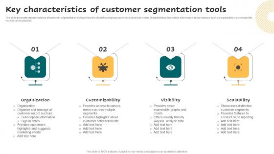 Key Characteristics Of Customer Segmentation Tools Successful Guide For Market Segmentation Structure Pdf