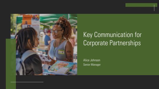 Key Communication For Corporate Partnerships PPT Information AT