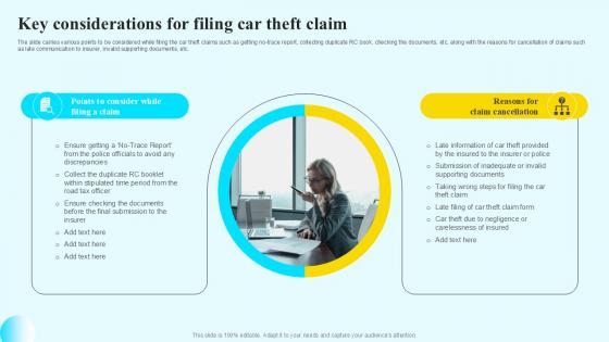 Key Considerations For Filing Steps By Step Guide For Claiming Car PPT Example Key Considerations For Filing Steps By Step Guide For Claiming Car PPT Example