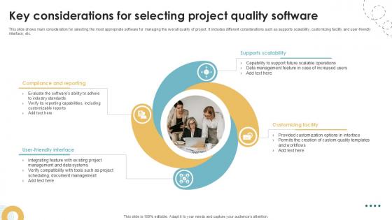 Key Considerations For Selecting Project Quality Executing Quality Ppt Sample PM SS V Key Considerations For Selecting Project Quality Executing Quality Ppt Sample PM SS V