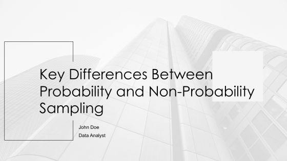 Key Differences Between Probability And Non Probability Sampling PPT Template AT