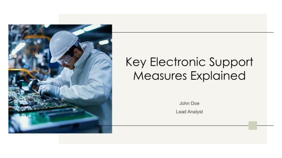 Key Electronic Support Measures Explained PPT Guidelines AT
