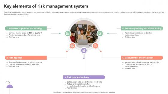 Key Elements Of Risk Management System Company Risk Monitoring And Mitigation DTE SS V