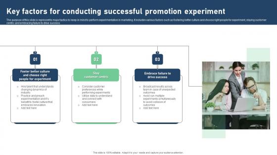 Key Factors For Conducting Successful Promotion Experiment Portrait Pdf