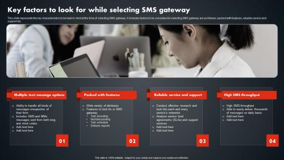 Key Factors To Look For While Selecting SMS Promotional Tactics Sample PDF Key Factors To Look For While Selecting SMS Promotional Tactics Sample PDF