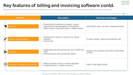 Key Features Billing Invoicing Building Utility Billing And Invoicing Management System Portrait Pdf