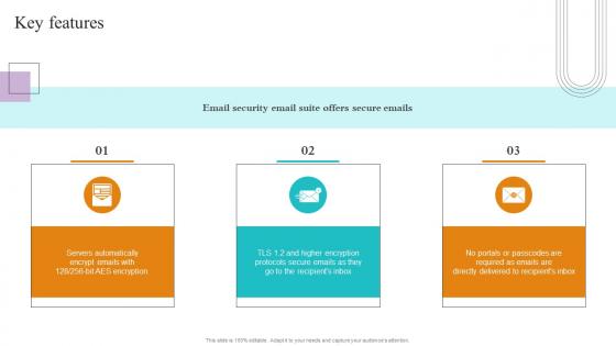 Key Features Paubox Capital Funding Pitch Deck Microsoft Pdf