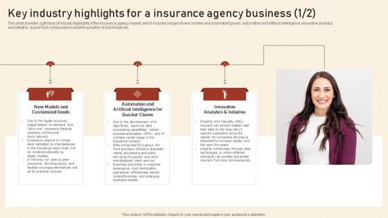 Key Industry Highlights For A Insurance Agency Business 1 2 Assurant Insurance Agency Download Pdf