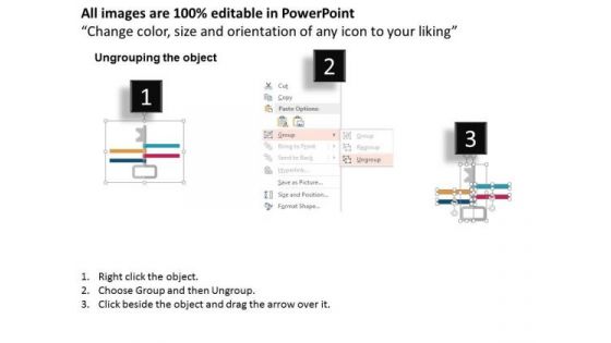 Key Infographic For Target Planning PowerPoint Templates