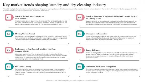 Key Market Trends Shaping Fresh Laundry Service Business Plan Go To Market Strategy Elements Pdf