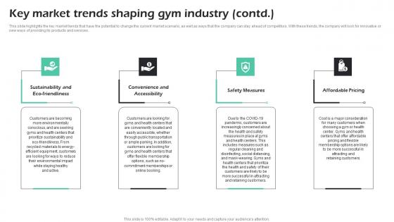 Key Market Trends Shaping Gym Industry Fitness Center Business Plan Portrait Pdf