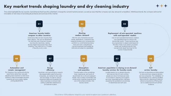 Key Market Trends Shaping Laundry And On Demand Laundry Business Plan Slides Pdf