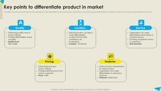 Key Points To Differentiate Product In Market Strategic Diversification Plan Guidelines PDF Key Points To Differentiate Product In Market Strategic Diversification Plan Guidelines PDF