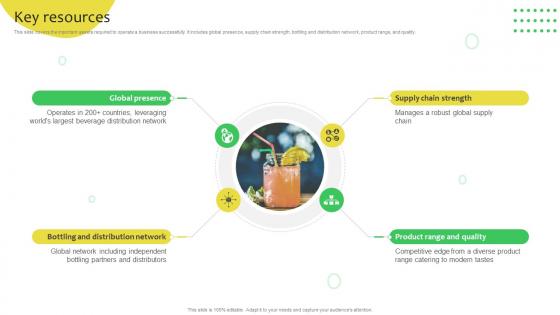 Key Resources Soft Drinks Company Business Model BMC SS V