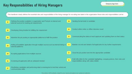 Key Responsibilities Of Hiring Managers Human Resources Hiring Guide Optimal Themes Pdf Key Responsibilities Of Hiring Managers Human Resources Hiring Guide Optimal Themes Pdf