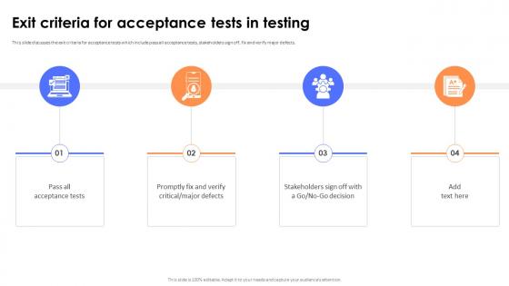 Key Steps And Strategies Exit Criteria For Acceptance Tests In Testing Key Steps And Strategies Exit Criteria For Acceptance Tests In Testing