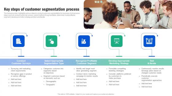 Key Steps Of Customer Segmentation Process Guide For Segmenting And Formulating Background Pdf