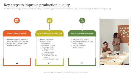 Key Steps To Improve Production Executing Effective Quality Enhancement Template Pdf