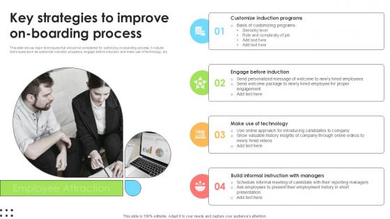 Key Strategies To Improve On Employee Attraction And Competency Ppt Sample