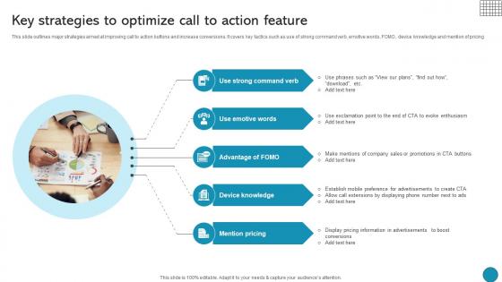 Key Strategies To Optimize Call To Action Feature Driving Business Success Integrating Product Key Strategies To Optimize Call To Action Feature Driving Business Success Integrating Product