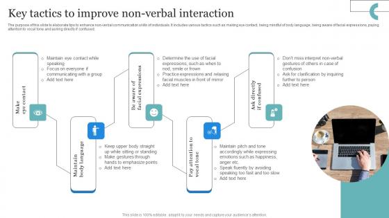 Key Tactics To Improve Non Verbal Interaction Microsoft Pdf