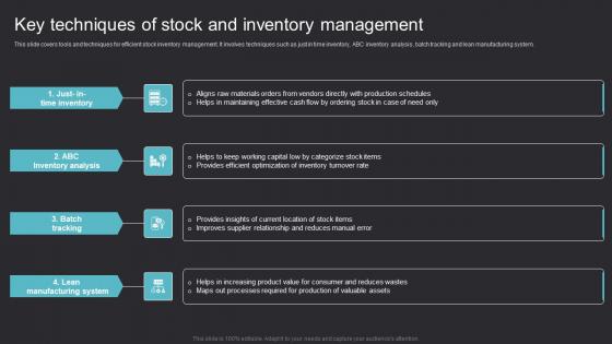 Key Techniques Of Stock Maximizing Efficiency With Asset Tracking Solutions Summary Pdf