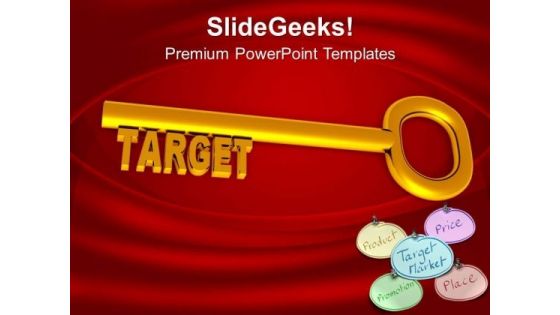 Key To Achieve The Target To Success PowerPoint Templates Ppt Backgrounds For Slides 0313