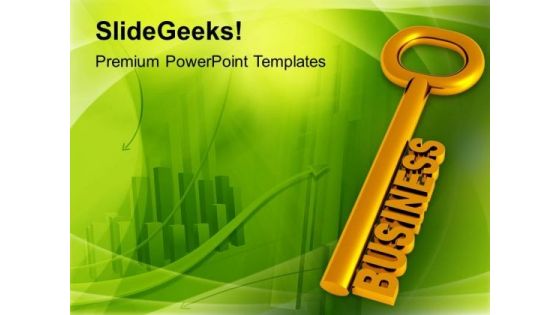 Key To Business Growth Concept PowerPoint Templates Ppt Backgrounds For Slides 0213