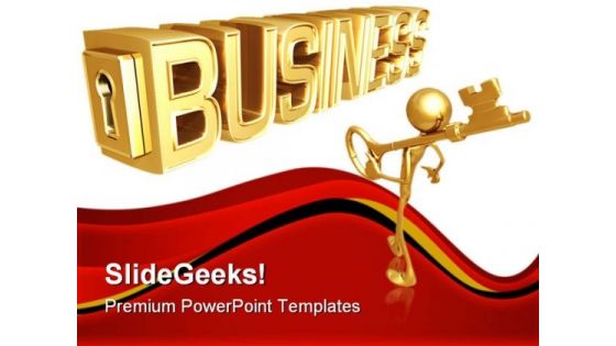 Key To Business PowerPoint Templates And PowerPoint Backgrounds 0711