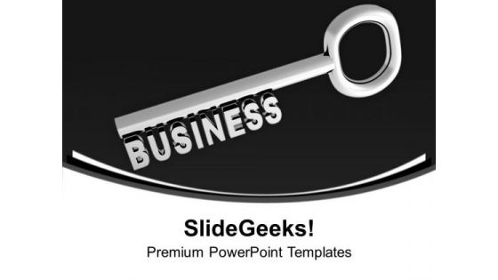 Key To Growing Business Success PowerPoint Templates Ppt Backgrounds For Slides 0413