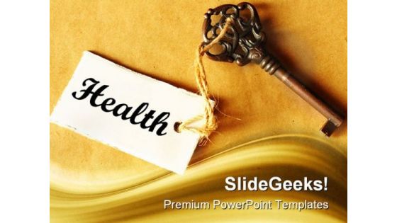 Key To Health Medical PowerPoint Templates And PowerPoint Backgrounds 0311