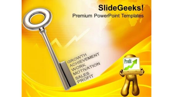 Key To Profit With Growth PowerPoint Templates Ppt Backgrounds For Slides 0313