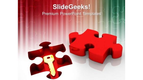 Key To Solution Business PowerPoint Templates Ppt Backgrounds For Slides 1212