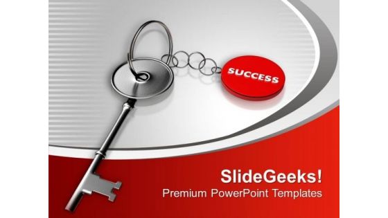 Key To Success Business Achievement PowerPoint Templates Ppt Backgrounds For Slides 0213